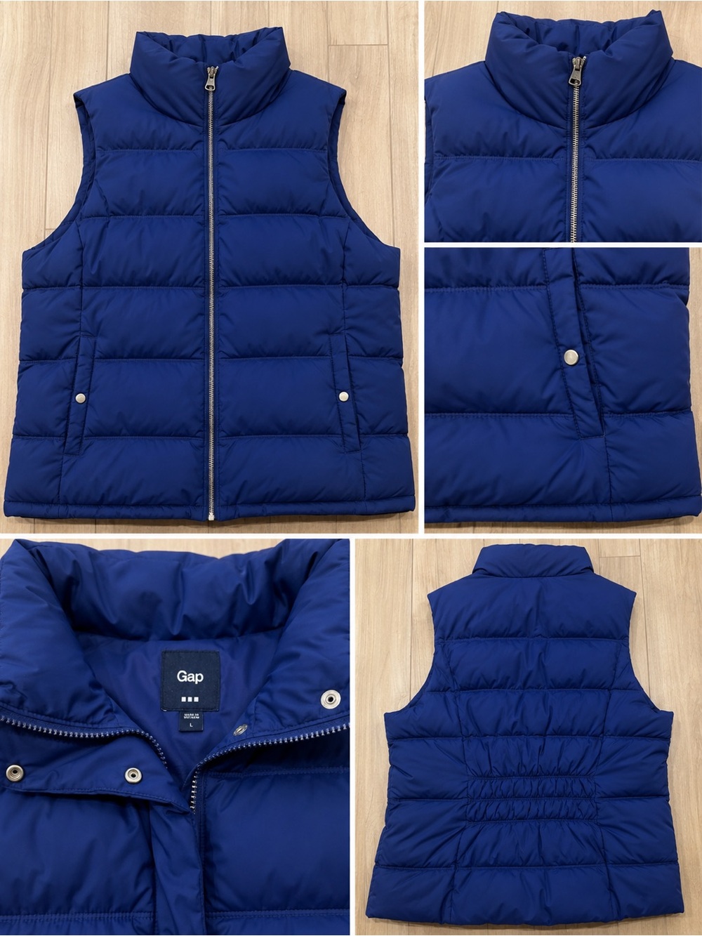 GAP Royal Blue Quilted Puffer Vest